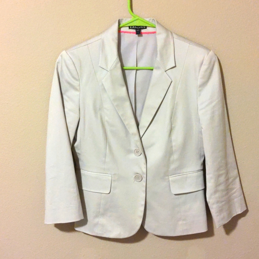 Express white women's blazer, size 6